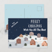 Joyeux Noël Carte postale Modèle Design (Devant / Derrière)