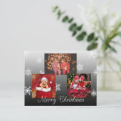 Joyeux Noël Carte postale personnalisée (Debout devant)