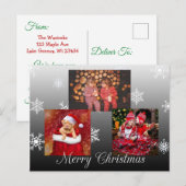 Joyeux Noël Carte postale personnalisée (Devant / Derrière)