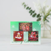 Joyeux Noël Carte postale personnalisée (Debout devant)