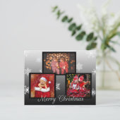 Joyeux Noël Carte postale personnalisée (Debout devant)