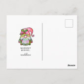 JOYEUX NOËL | Carte postale Tie Dye Hippy Gnome (Dos)