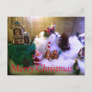 Joyeux Noël ~ Carte postale Village de neige