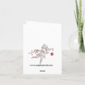 "Joyeux Noël" Carte pour notes de vacances (Dos)