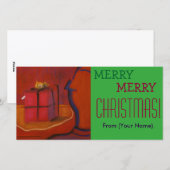 Joyeux Noël Carte pour notes personnalisable (Devant / Derrière)
