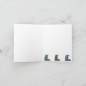 Joyeux Noël Carte Ski Boot Hiver Sport Tall (Intérieur)