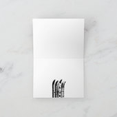 Joyeux Noël Carte Ski Boot Lame De Neige (Intérieur)