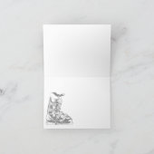 Joyeux Noël Carte Ski Boot Winter Sport (Intérieur)