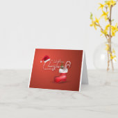 **JOYEUX NOËL** CARTE "VOISIN" (Fleur jaune)