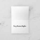 **JOYEUX NOËL** CARTE "VOISIN" (Intérieur)