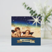 Joyeux Noël. Cartes de Noël personnalisables (Debout devant)