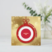 Joyeux Noël. Cartes d'entreprise du logo personnal (Debout devant)