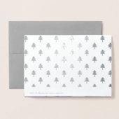 Joyeux Noël. Cartes photos de Noël de Real Foil (Derrière avec enveloppe)