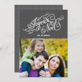 JOYEUX NOEL Cartes photos de vacances (Devant / Derrière)