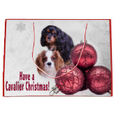 Joyeux Noël Cavalier ! Sac cadeau pour CKCS (Devant)
