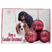 Joyeux Noël Cavalier ! Sac cadeau pour CKCS (Dos)