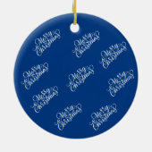 Joyeux Noël Ceramic Circle Ornement (Dos)