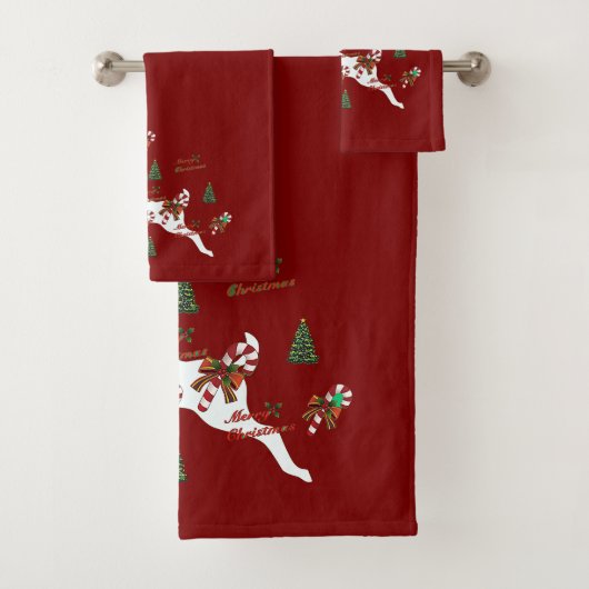 Joyeux Noël Cerf Dk Rouge Fêtes (En situation)