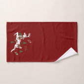 Joyeux Noël Cerf Dk Rouge Fêtes (Serviette à main)
