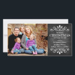 Joyeux Noël Chalkboard Carte photo de vacances<br><div class="desc">Découvrez des articles similaires dans notre boutique !</div>