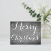 Joyeux Noël Chalkboard Typographie Carte personnal (Debout devant)