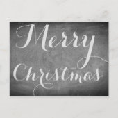 Joyeux Noël Chalkboard Typographie Carte personnal (Devant)