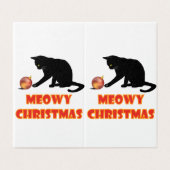Joyeux Noël Chat Drôle (Outside Unfolded)