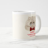 Joyeux Noël Chat Jumbo Mug (Devant droit)