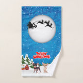 Joyeux Noël Chihuahuas (Serviette à main)