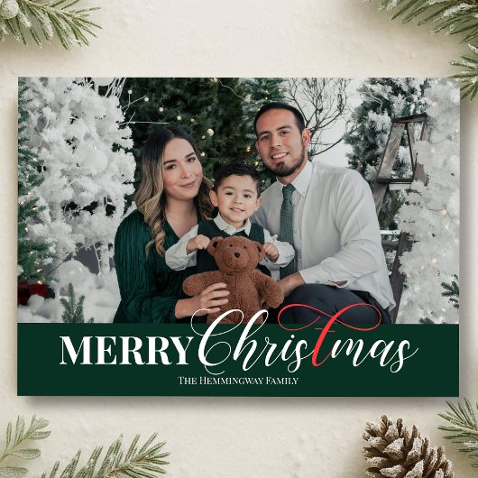 Joyeux Noël Christian Holiday Carte photo
