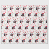 Joyeux Noël CKCS Santa Papier Cadeau (Plat)