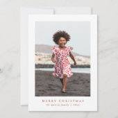 Joyeux Noël classique Carte photo d'impression (Devant)