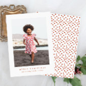 Joyeux Noël classique Carte photo d'impression