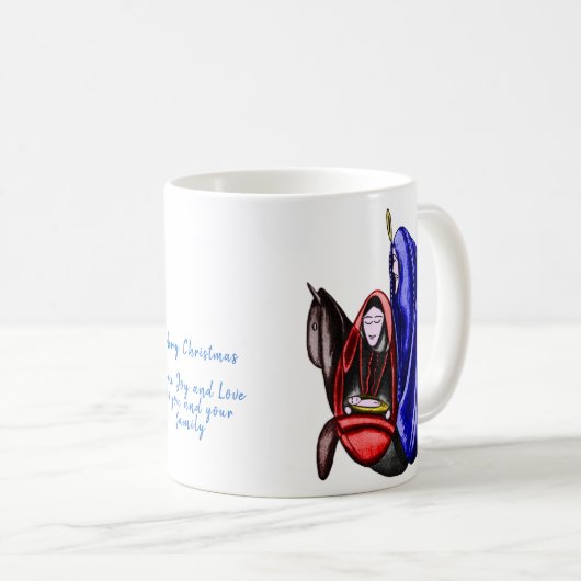 Joyeux Noël classique de Mug (Devant droit)