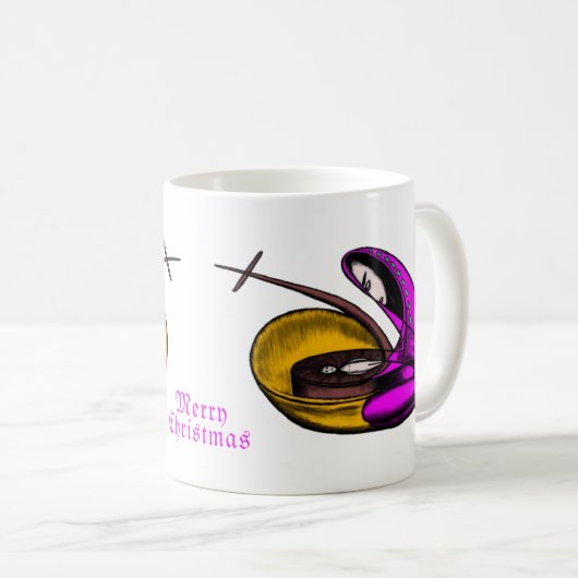 Joyeux Noël classique de Mug (Devant droit)