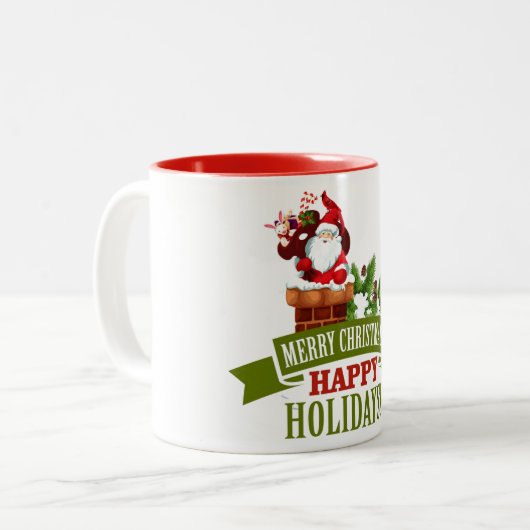 Joyeux Noël classique Mug (Devant gauche)
