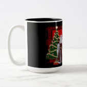 Joyeux Noël Classique Père Noël Conçu Café Mug (Gauche)