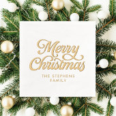 Joyeux Noël classique rétro script fête de vacance