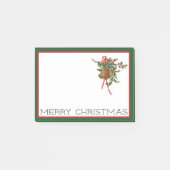 Joyeux Noël cloches et Holly Post-It notes (Devant)