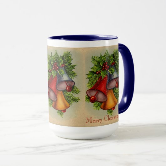 Joyeux Noël cloches Mug (Devant droit)