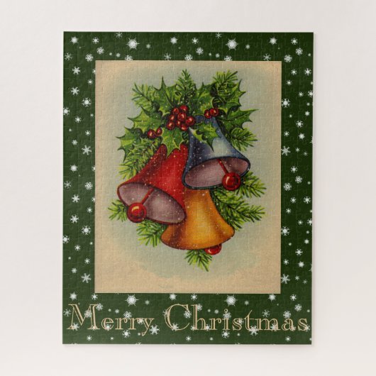 Joyeux Noël cloches Puzzle (Vertical)