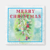 Joyeux Noël cloches Retro 2 pouces aimant (Devant)