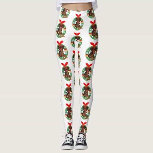 joyeux noël cobra serpent leggings (Devant)