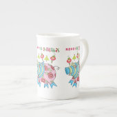 Joyeux Noël Cochon Os Chine Mug (Devant droit)