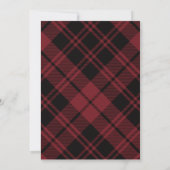 Joyeux Noël Collage Rouge Plaid Carte photo (Dos)