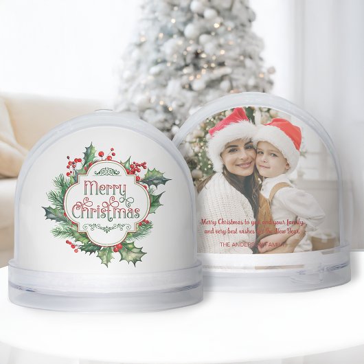 Joyeux Noël coloré Type Snow Globe