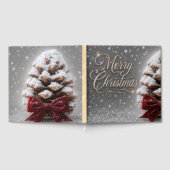 Joyeux Noël Cône de Pin Recouvert de Neige (Complet)