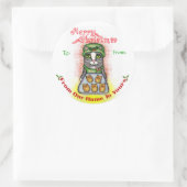 Joyeux Noël Cookie Baker Chat Stickers (Sac)