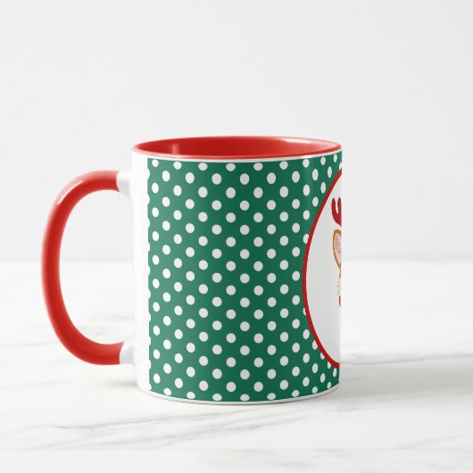 Joyeux Noël Corgi Chien Mug (Gauche)