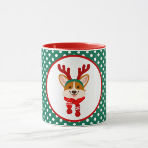 Joyeux Noël Corgi Chien Mug